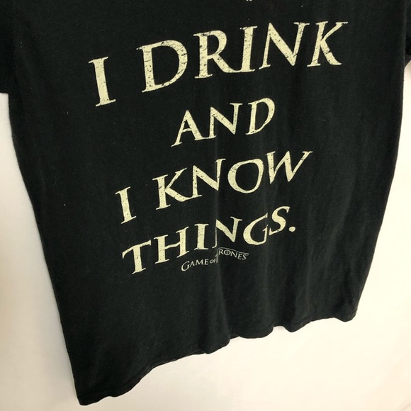 Game of Thrones I Drink and I Know Things T Shirt - Picture 6 of 8